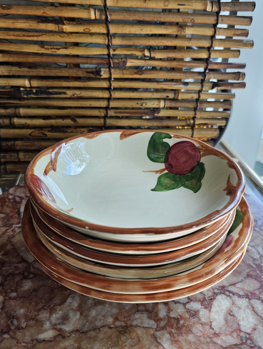 Franciscan Earthenware Apple Bowls